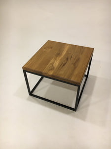 coffee table "cube" wildeiche massiv